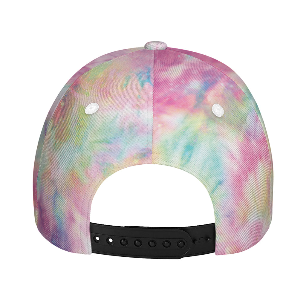 Pastel Tie Dye Print Baseball Cap