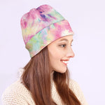 Pastel Tie Dye Print Beanie