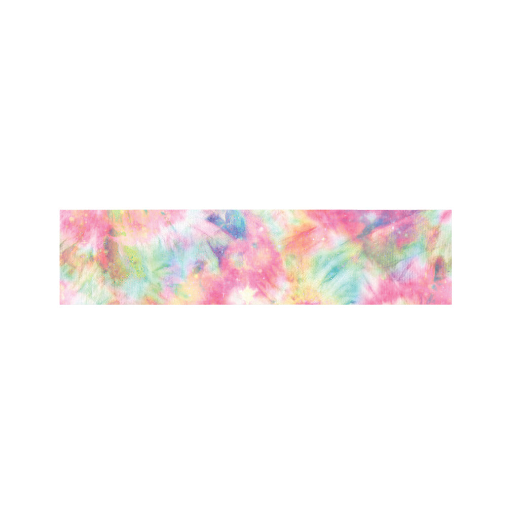 Pastel Tie Dye Print Bed Runner