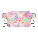 Pastel Tie Dye Print Car Windshield Snow Cover