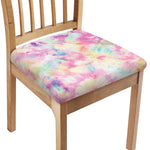 Pastel Tie Dye Print Chair Cushion Cover