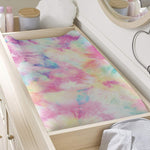Pastel Tie Dye Print Changing Pad Cover