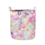 Pastel Tie Dye Print Collapsible Laundry Basket