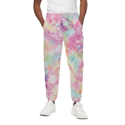 Pastel Tie Dye Print Cotton Pants