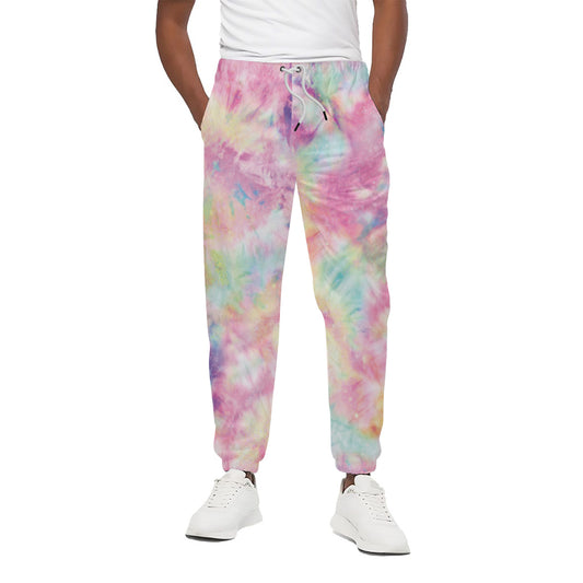 Pastel Tie Dye Print Cotton Pants