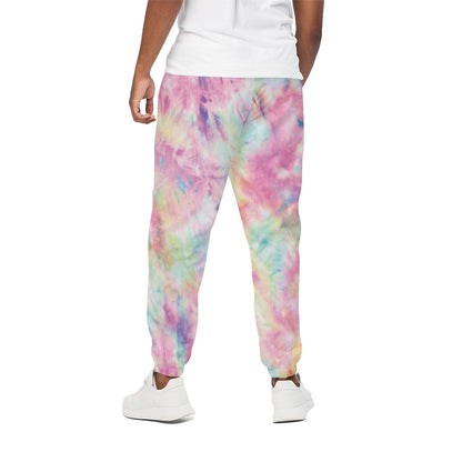 Pastel Tie Dye Print Cotton Pants
