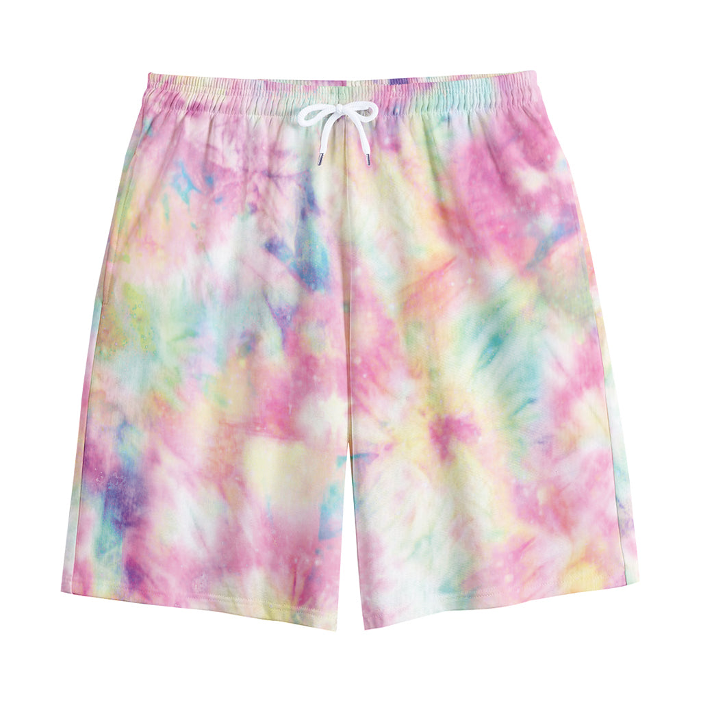 Pastel Tie Dye Print Cotton Shorts