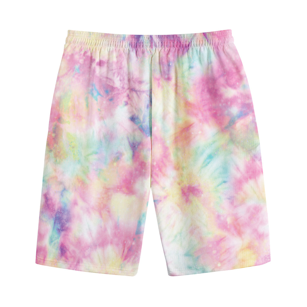 Pastel Tie Dye Print Cotton Shorts