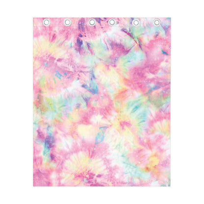Pastel Tie Dye Print Curtain