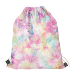 Pastel Tie Dye Print Drawstring Bag