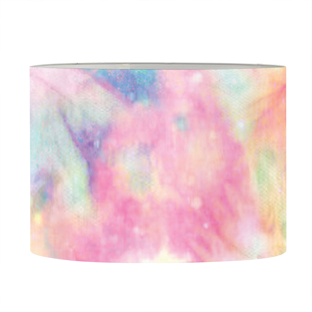 Pastel Tie Dye Print Drum Lamp Shade