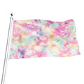 Pastel Tie Dye Print Flag