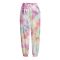 Pastel Tie Dye Print Fleece Lined Knit Pants