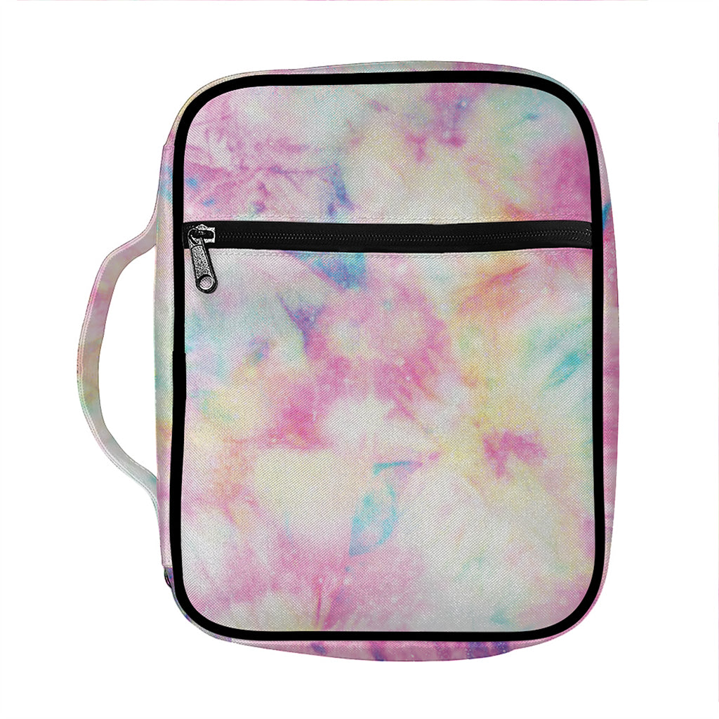 Pastel Tie Dye Print Front Pocket Bible Bag