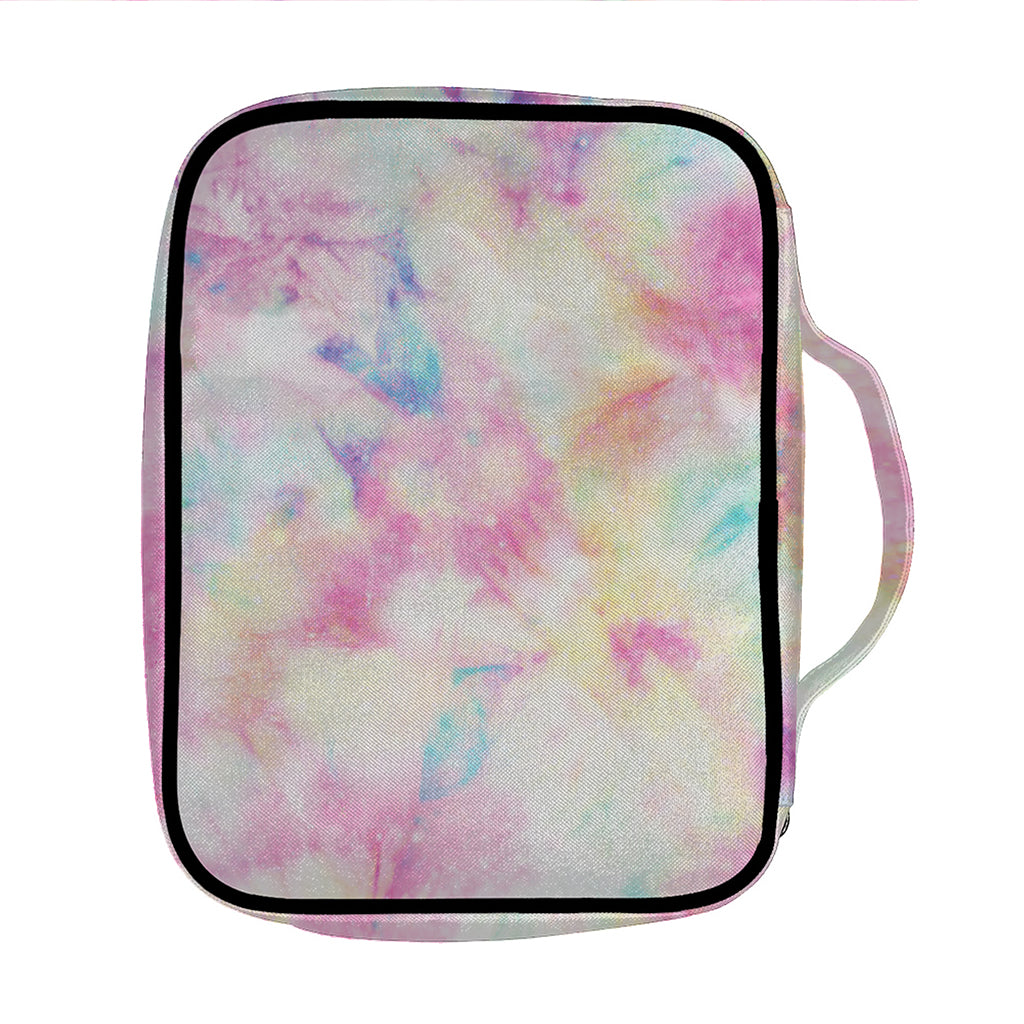 Pastel Tie Dye Print Front Pocket Bible Bag