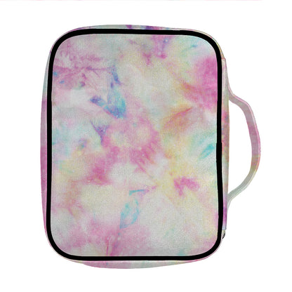 Pastel Tie Dye Print Front Pocket Bible Bag