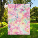 Pastel Tie Dye Print Garden Flag
