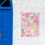 Pastel Tie Dye Print Garden Flag