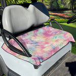 Pastel Tie Dye Print Golf Cart Seat Cover