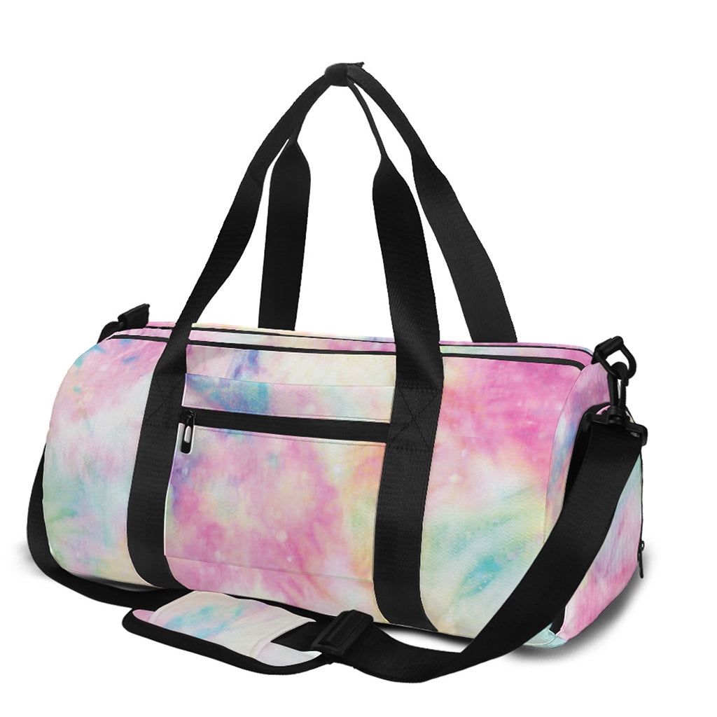 Pastel Tie Dye Print Gym Bag