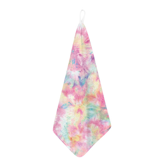 Pastel Tie Dye Print Hand Towel