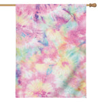 Pastel Tie Dye Print House Flag