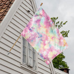 Pastel Tie Dye Print House Flag