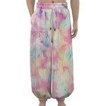 Pastel Tie Dye Print Lantern Pants