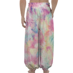 Pastel Tie Dye Print Lantern Pants