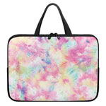 Pastel Tie Dye Print Laptop Sleeve With Handle