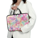 Pastel Tie Dye Print Laptop Sleeve With Handle