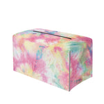 Pastel Tie Dye Print Leather Tissue Box Cover