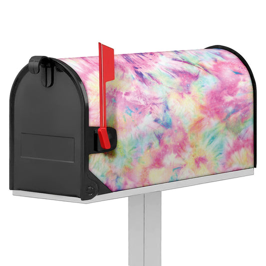 Pastel Tie Dye Print Mailbox Cover