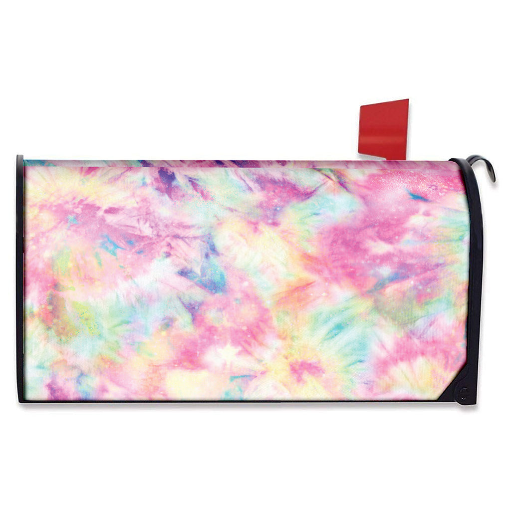 Pastel Tie Dye Print Mailbox Cover