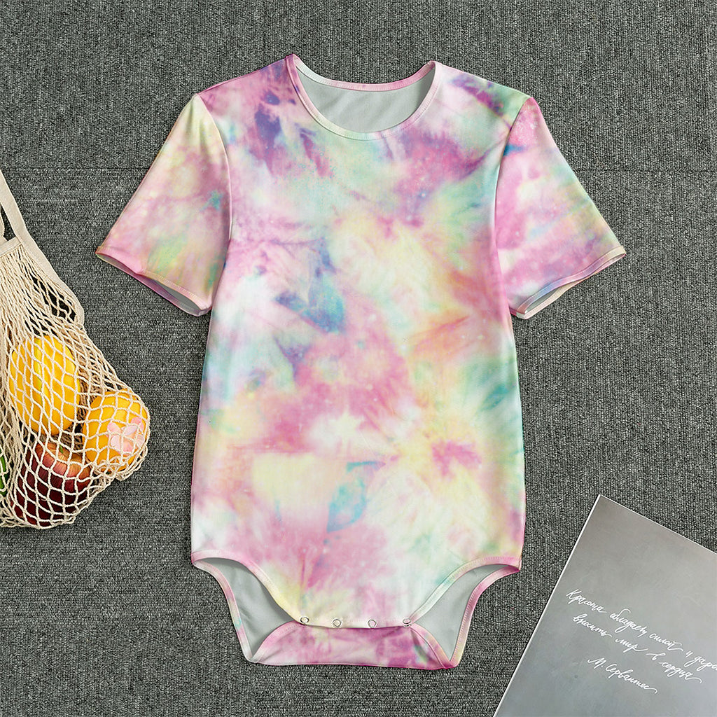 Pastel Tie Dye Print Men's Bodysuit