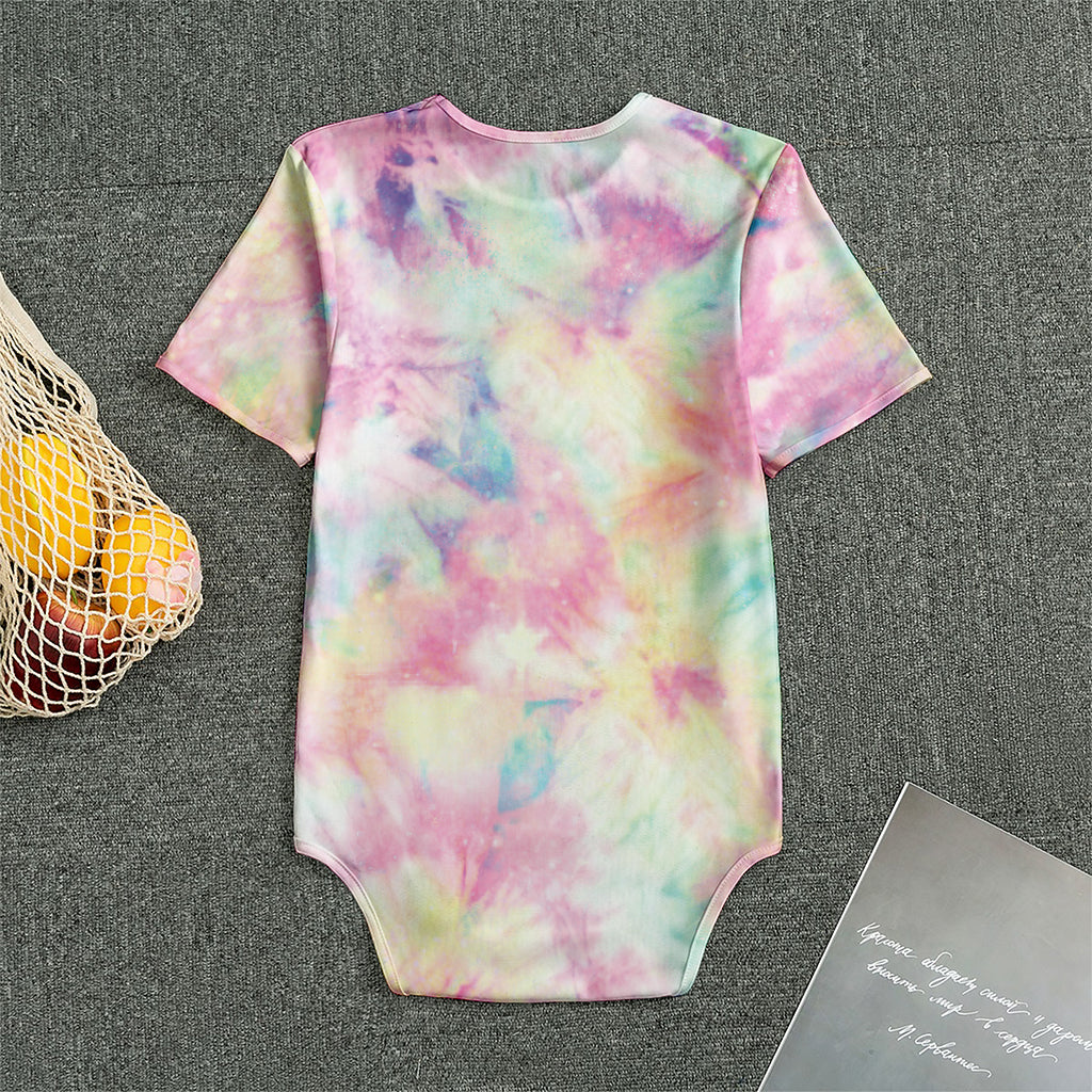 Pastel Tie Dye Print Men's Bodysuit