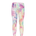 Pastel Tie Dye Print Men's Leggings