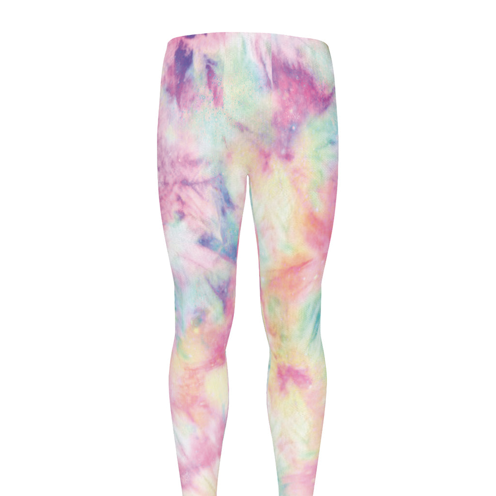 Pastel Tie Dye Print Men's leggings