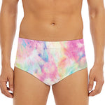 Pastel Tie Dye Print Men's Triangle Swim Briefs