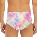 Pastel Tie Dye Print Men's Triangle Swim Briefs