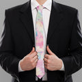 Pastel Tie Dye Print Necktie