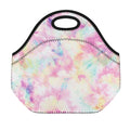 Pastel Tie Dye Print Neoprene Lunch Bag