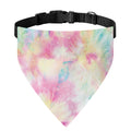 Pastel Tie Dye Print Over The Collar Dog Bandana