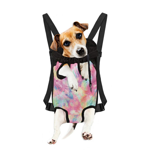 Pastel Tie Dye Print Pet Carrier Backpack