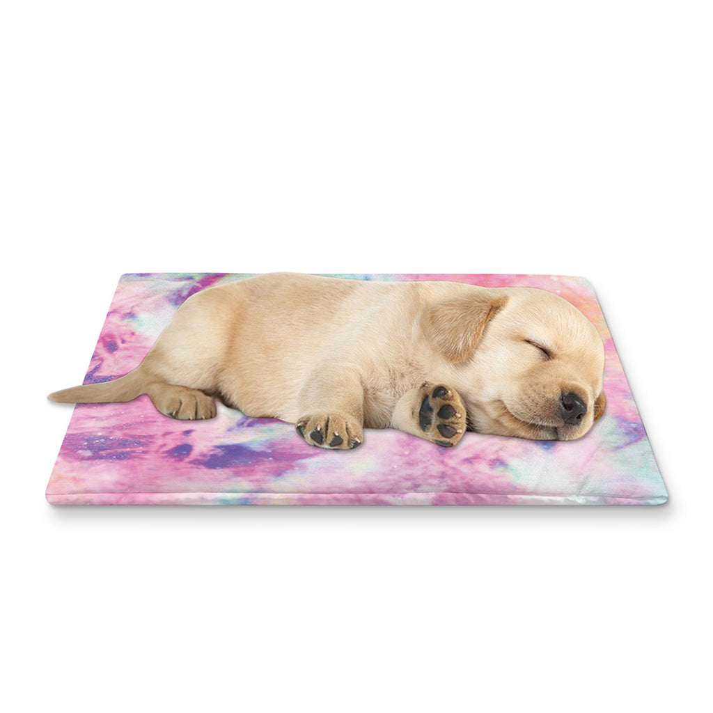 Pastel Tie Dye Print Pet Cooling Mat Cover