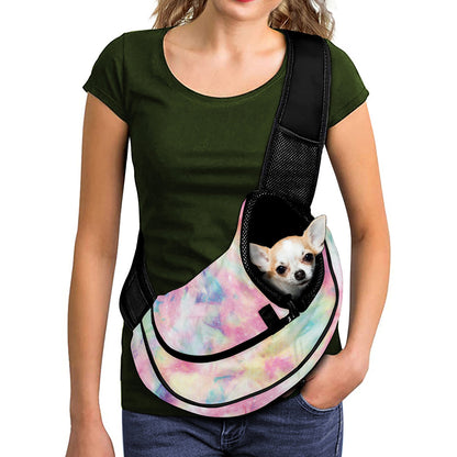 Pastel Tie Dye Print Pet Sling Carrier