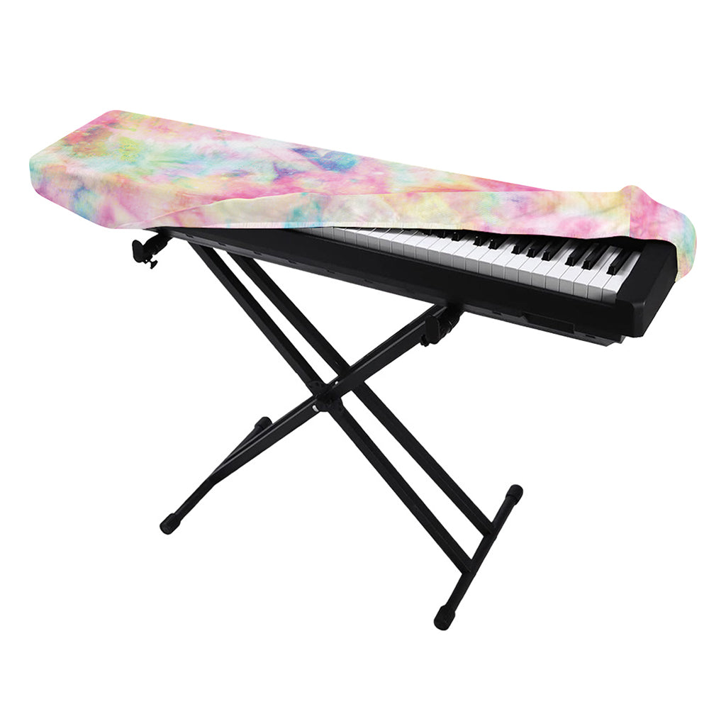 Pastel Tie Dye Print Piano Keyboard Cover