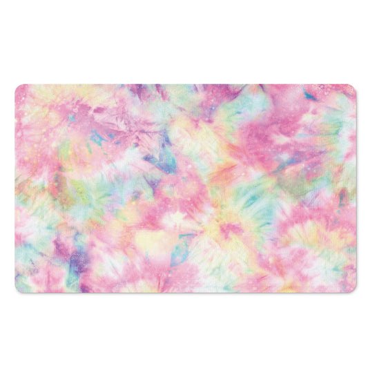 Pastel Tie Dye Print Polyester Doormat