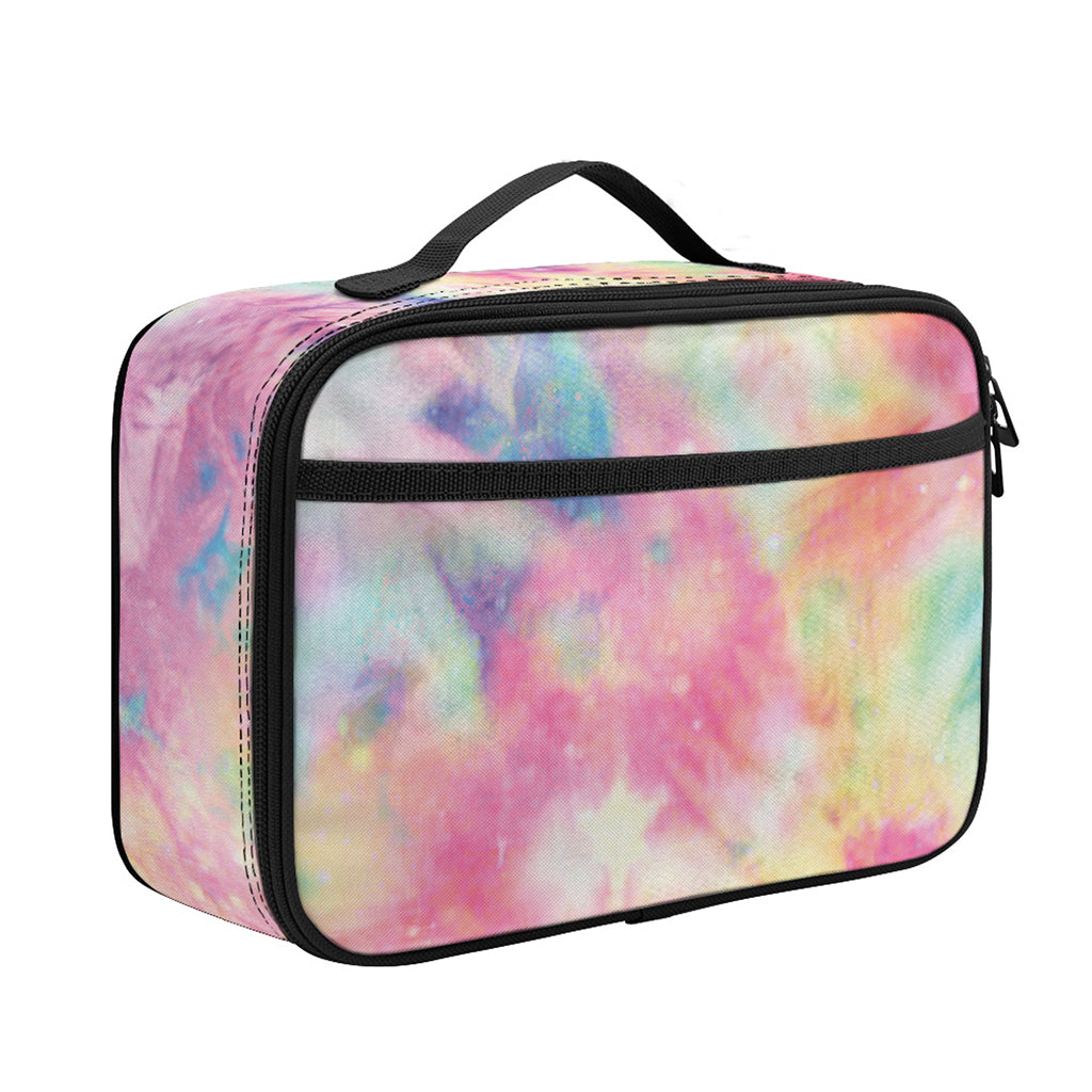 Pastel Tie Dye Print Portable Lunch Bag