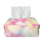 Pastel Tie Dye Print Rectangle Tissue Box Cover